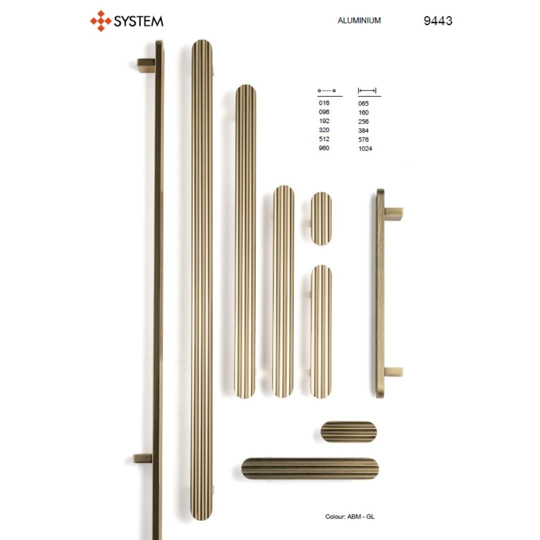 9443 Modern Çizgili Kulp Antik Renk