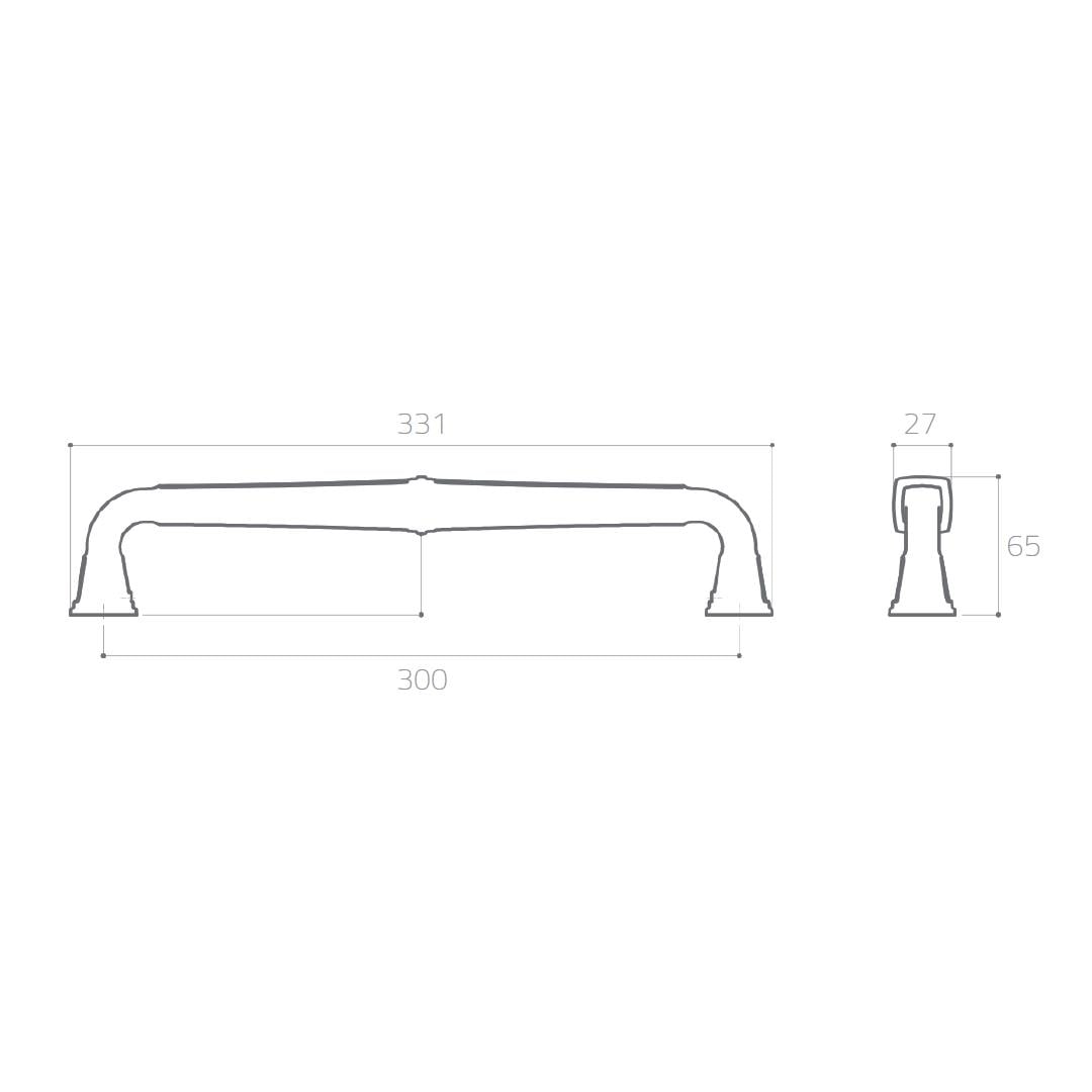 9555 Çekme Kolu Antik Renk 30 Cm