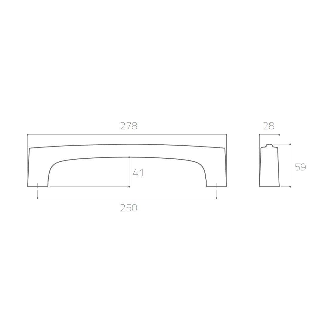 9580 Çekme Kolu Krom Renk 25 Cm