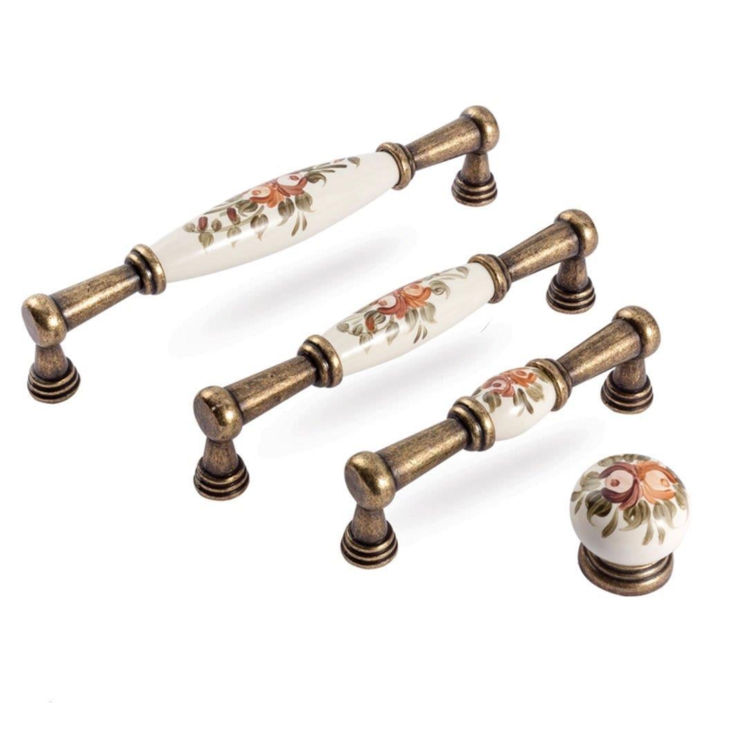 A 204 Antik Gül Desen Porselen Kulp