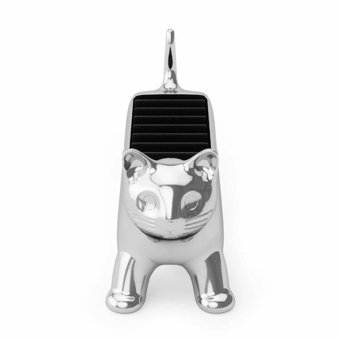 Alı Cat Yüzük Tutucu Krom Renk 4x5,5x12 cm