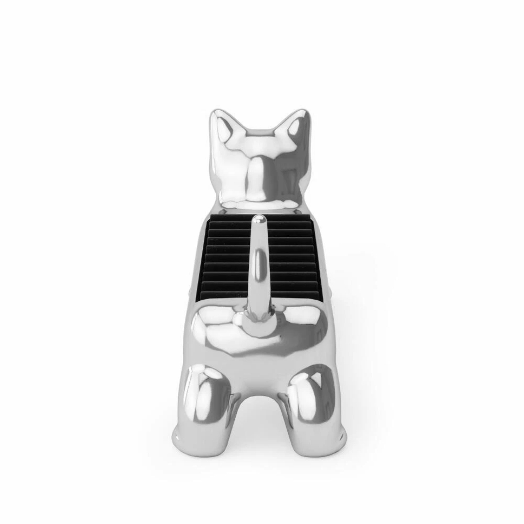 Alı Cat Yüzük Tutucu Krom Renk 4x5,5x12 cm