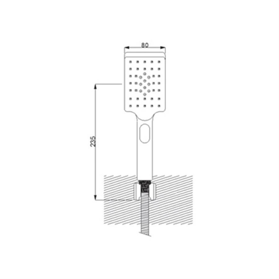 Aqua El Duş Takımı Siyah 410525r-05