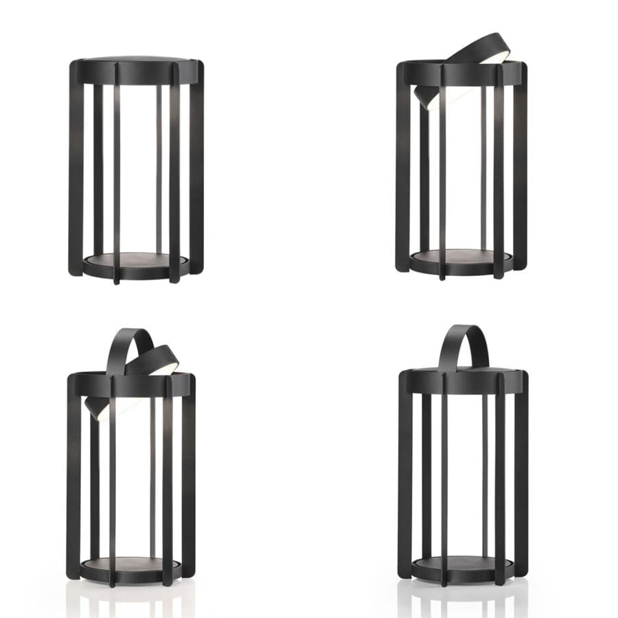 Ateş Böceği Feneri Led Işıklı Siyah 30 cm