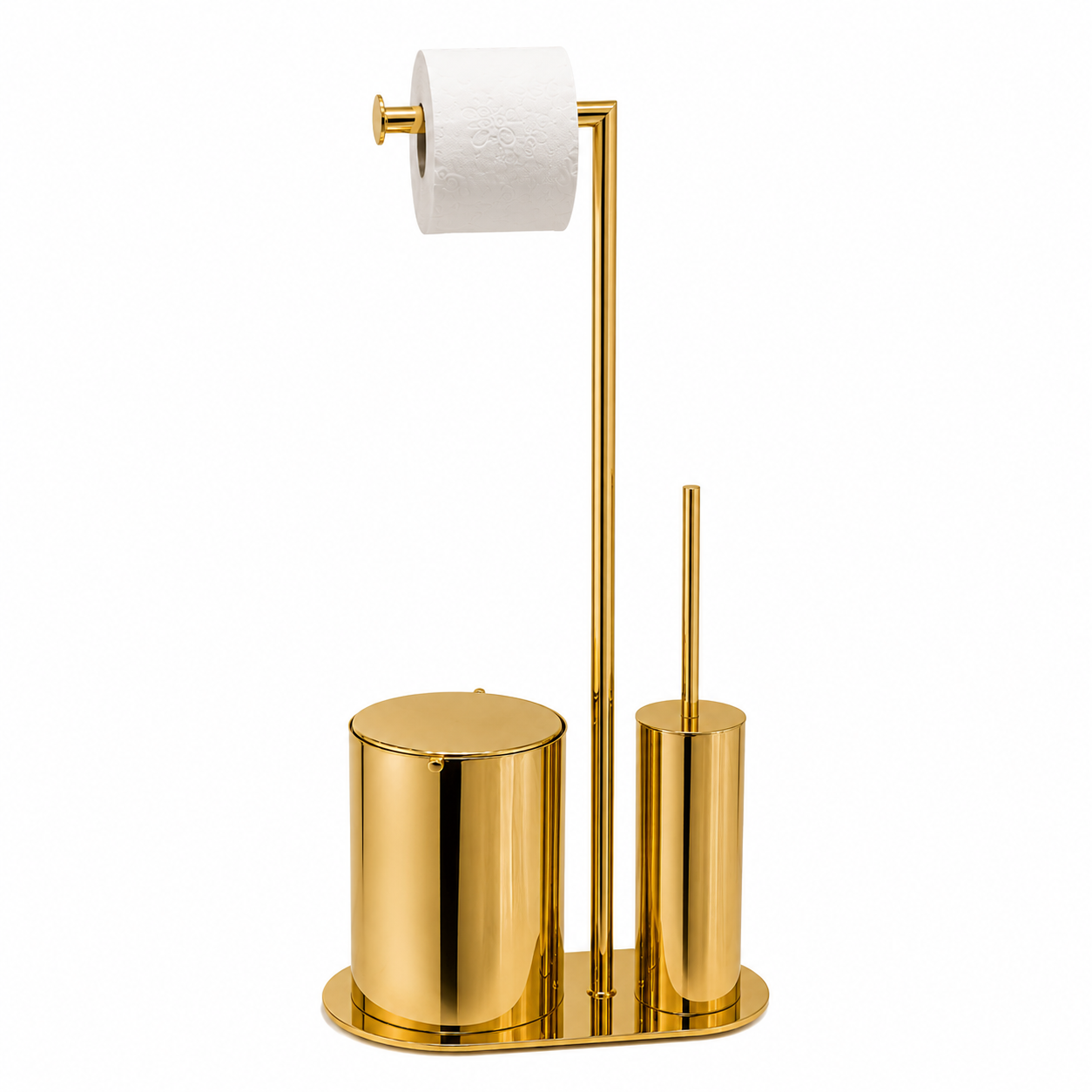 Banyo 3lü Hareketli Wc Set Altın 71x33x21 cm