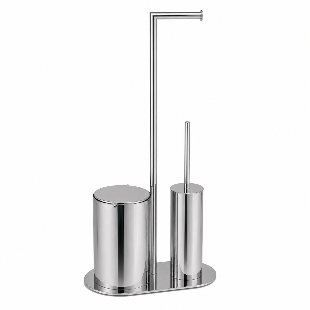 Banyo 3lü Hareketli Wc Set Krom 71x33x21 cm
