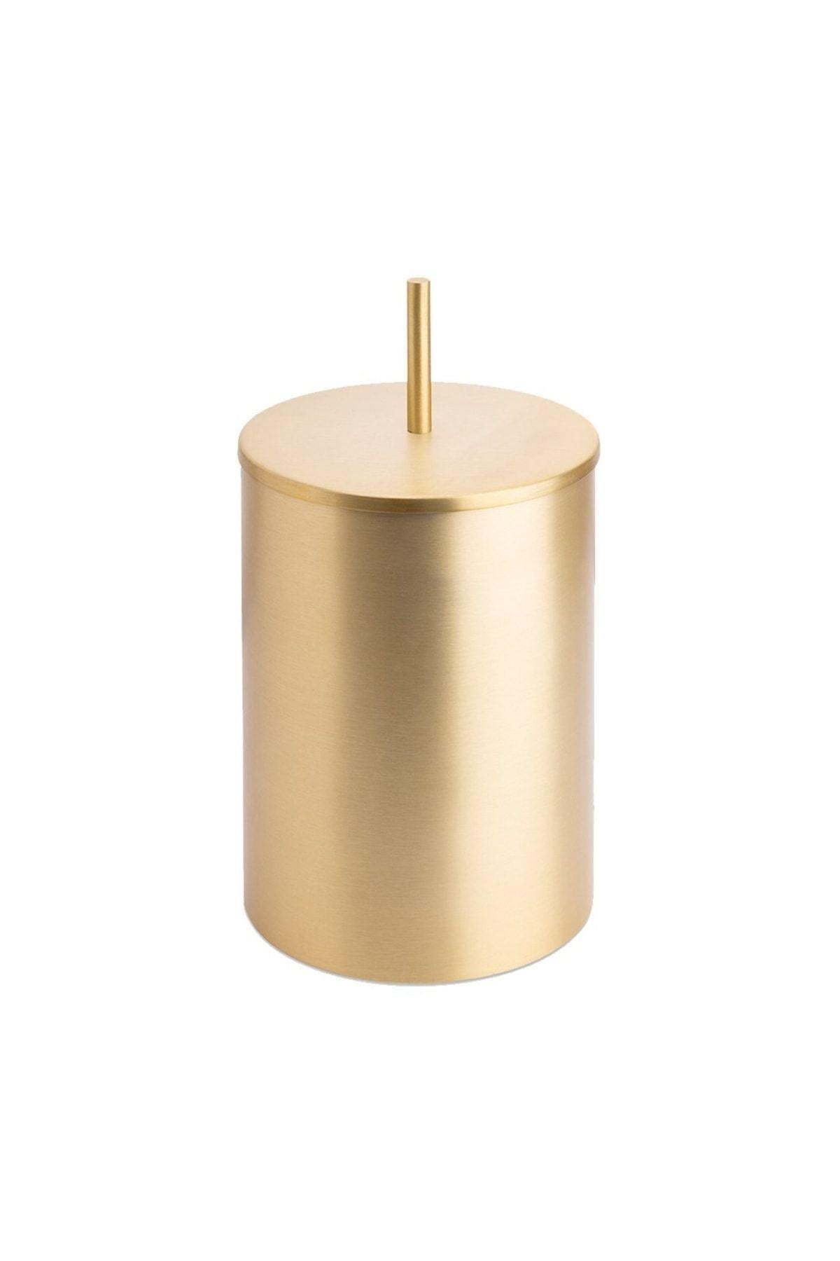 Banyo Çöp Kovası 3 Lt Mat Altın 332x175x175 mm