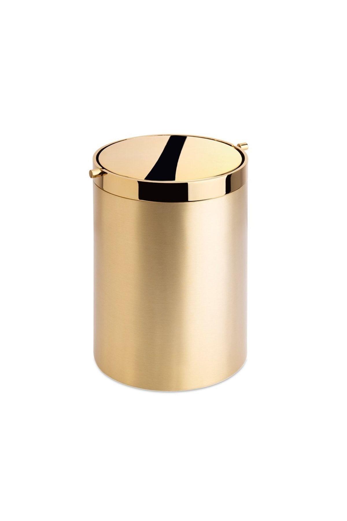 Banyo Çöp Kovası 4 L Mat Altın|Gold 