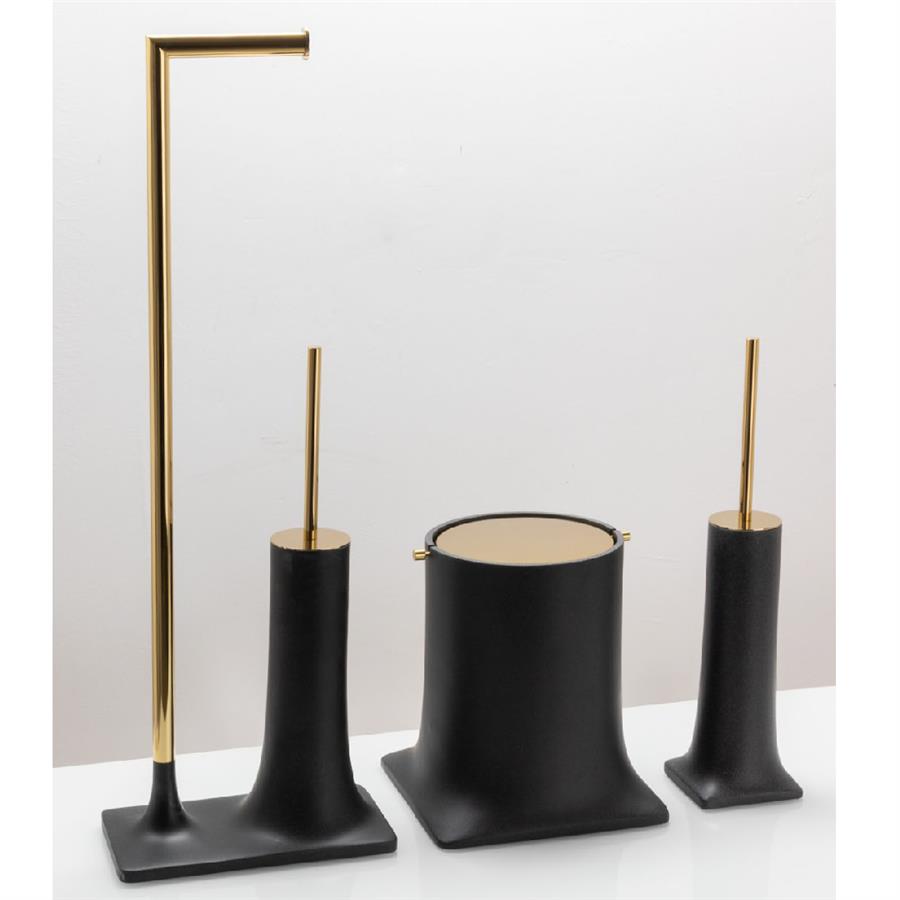 Banyo Çöp Kovası 4 L Siyah | Gold 247x225x225 mm