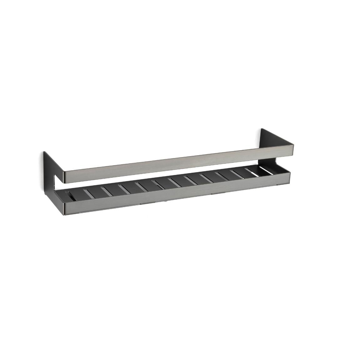 Banyo Duş Raf Sistemi Füme Renk 98X100X400 Mm