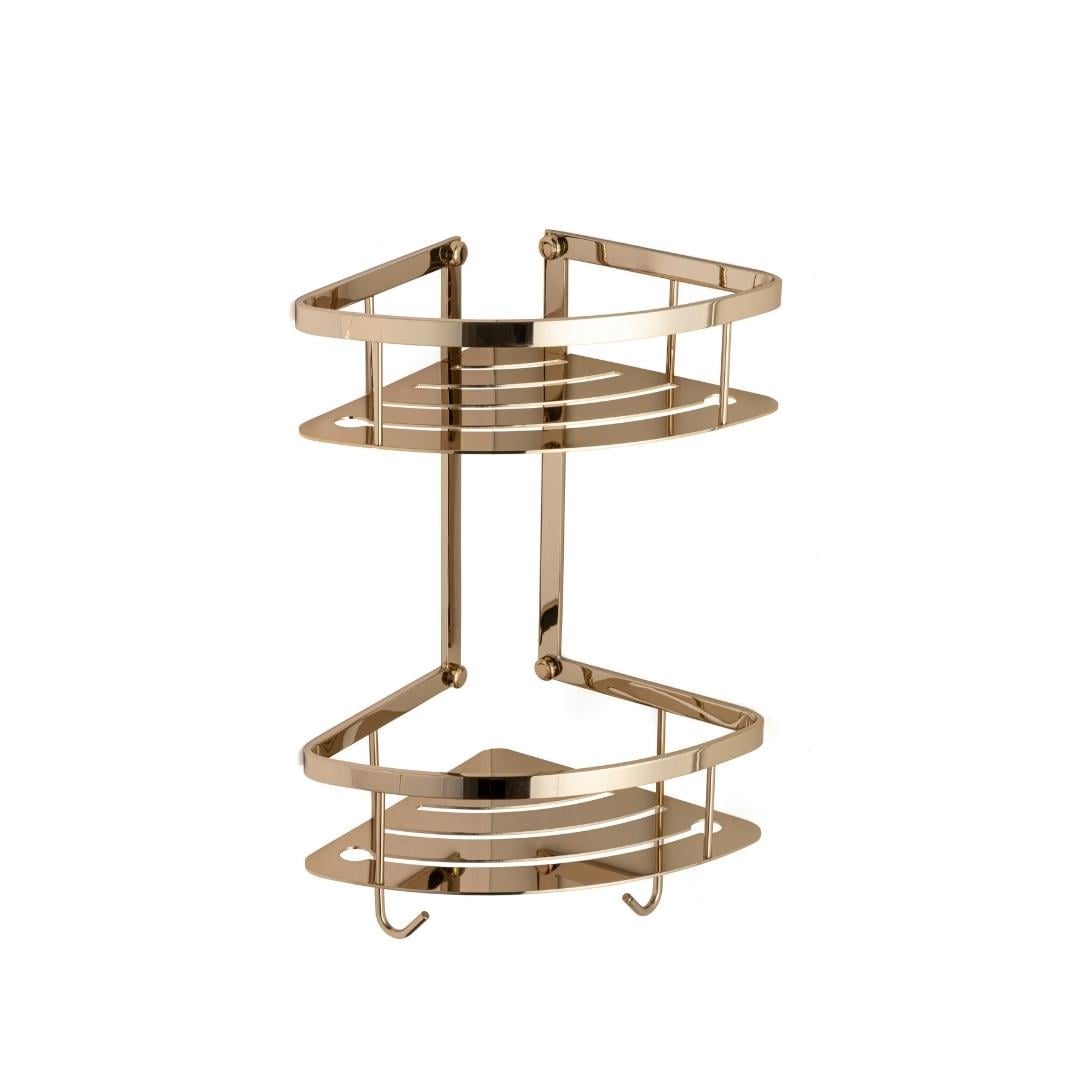 Banyo Duş Raf Sistemi Gold Renk 427X197X280 Mm