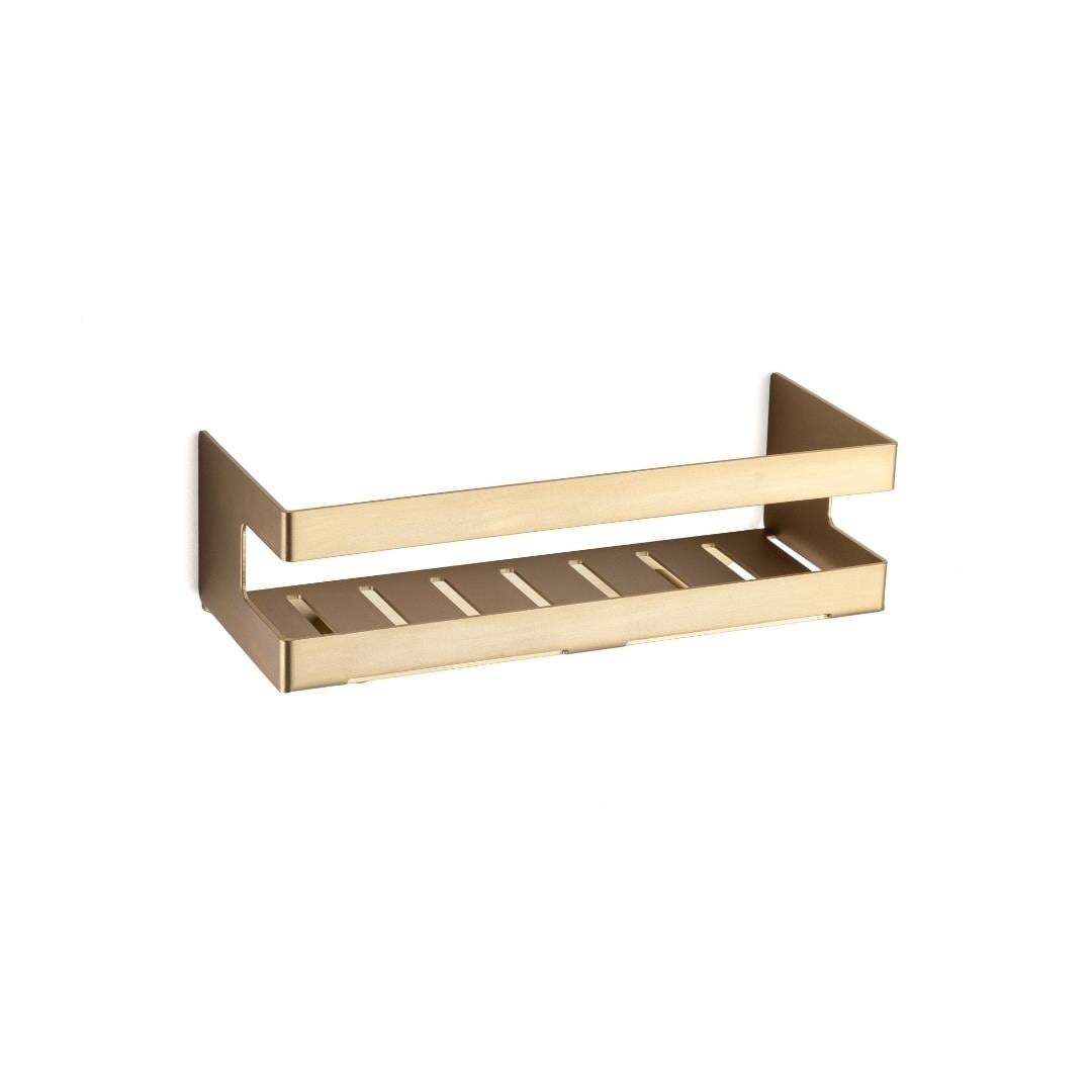 Duvara Monte Banyo Duş Raf Sistemi Gold 25 cm