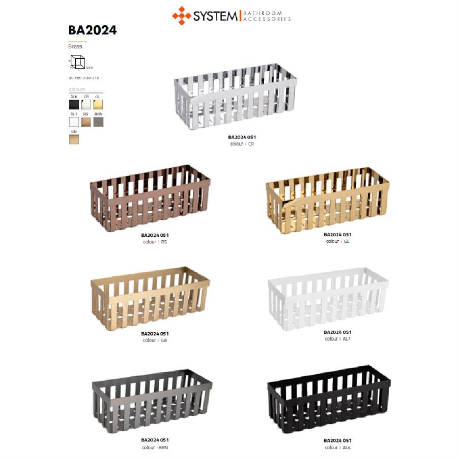 Tezgah Üstü Banyo Havluluk Sepet Gold 31 cm