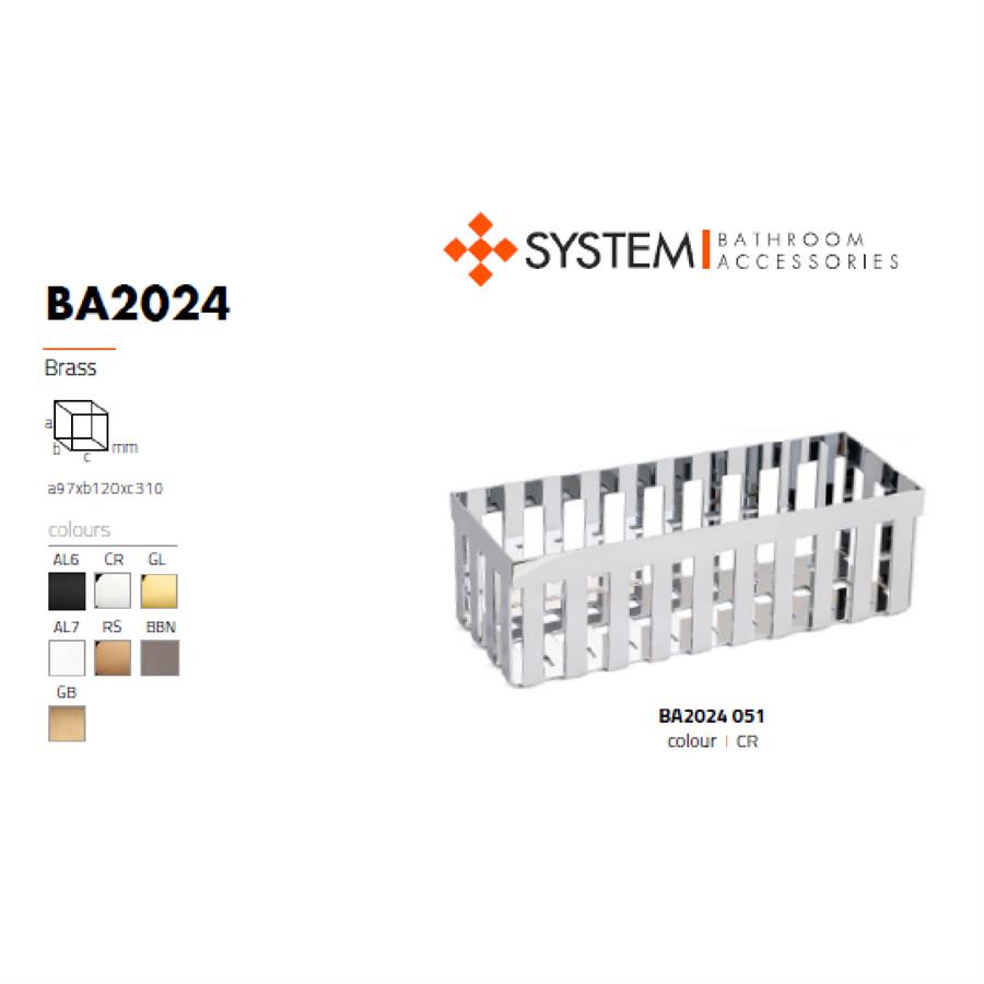 Tezgah Üstü Banyo Havluluk Sepet Krom 31 cm