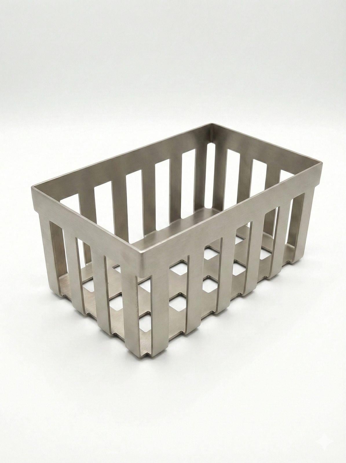 Tezgah Üstü Banyo Havluluk Sepet Nikel Saten Mat 20 cm