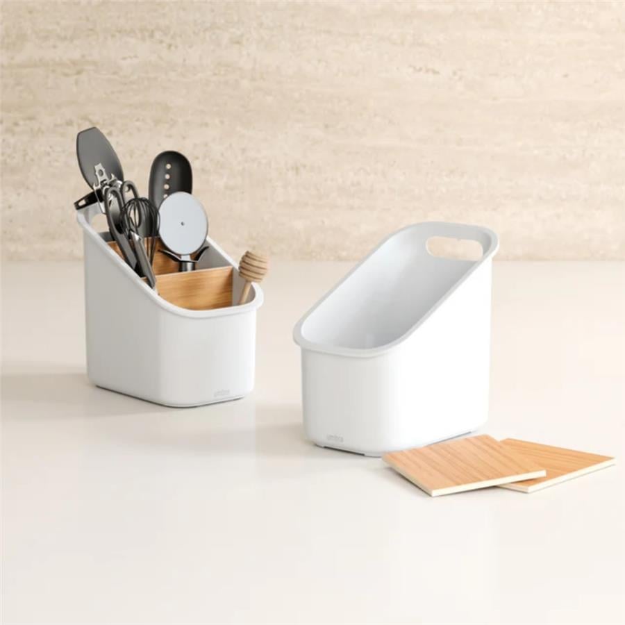 Bellwood Organizatör Beyaz/Doğal 21x19x14 cm