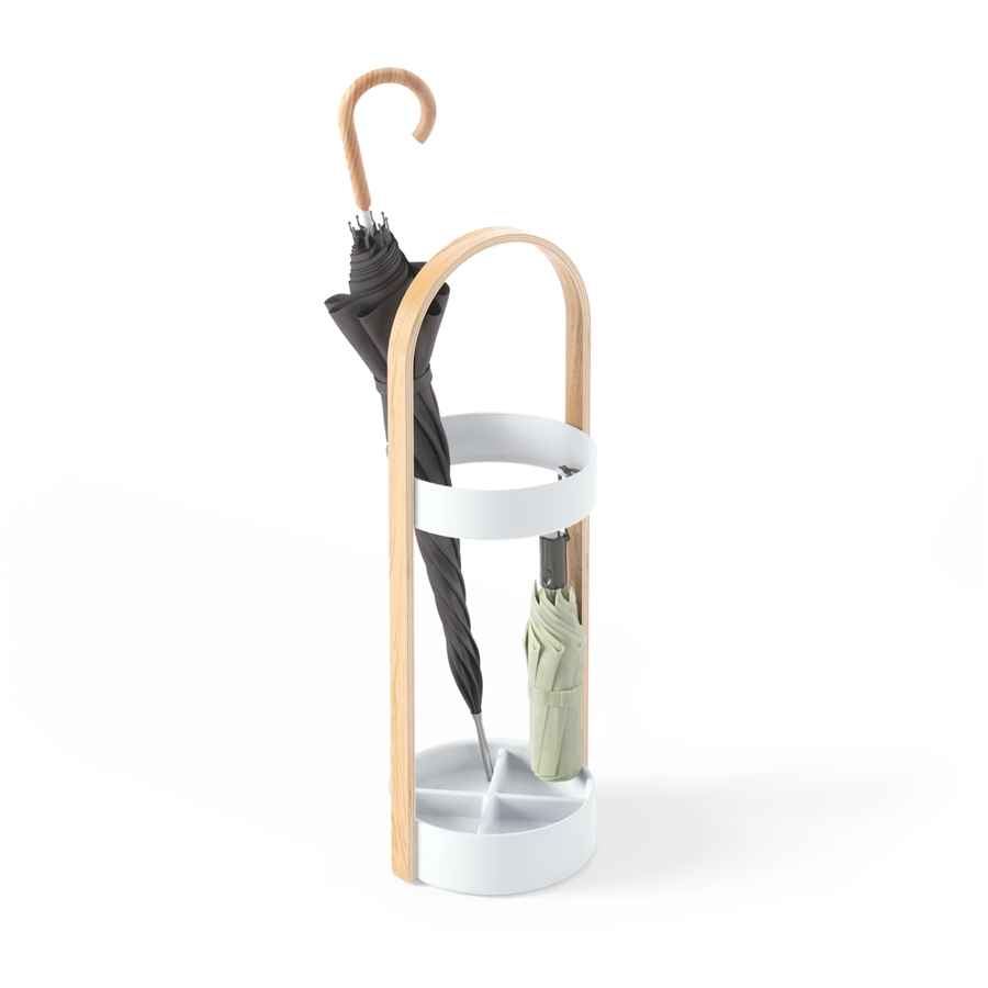 Bellwood Şemsiye Standı Beyaz-Doğal 68 cm
