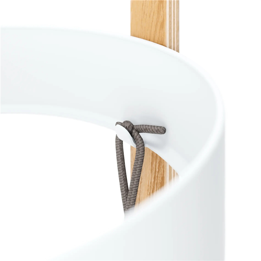 Bellwood Şemsiye Standı Beyaz-Doğal 68 cm