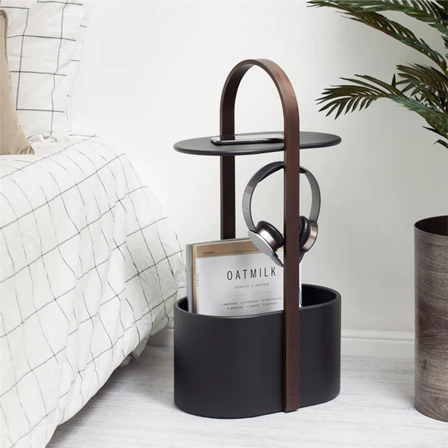Belwood Siyah Yan Sehpa 30 x 28 x 72 cm