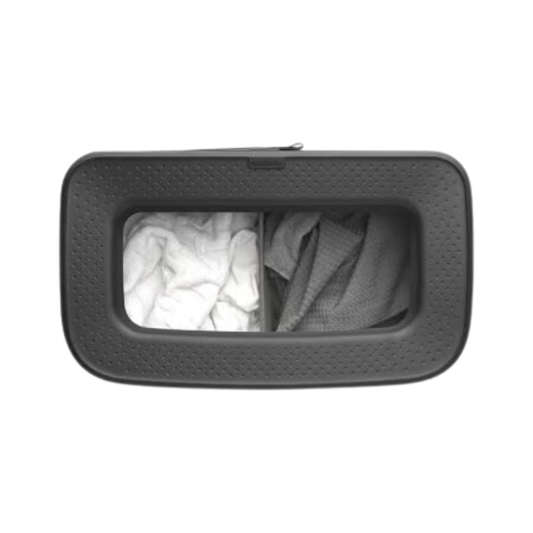Bo Beyaz Plastik Kapaklı Çamaşır Sepeti 2X45L