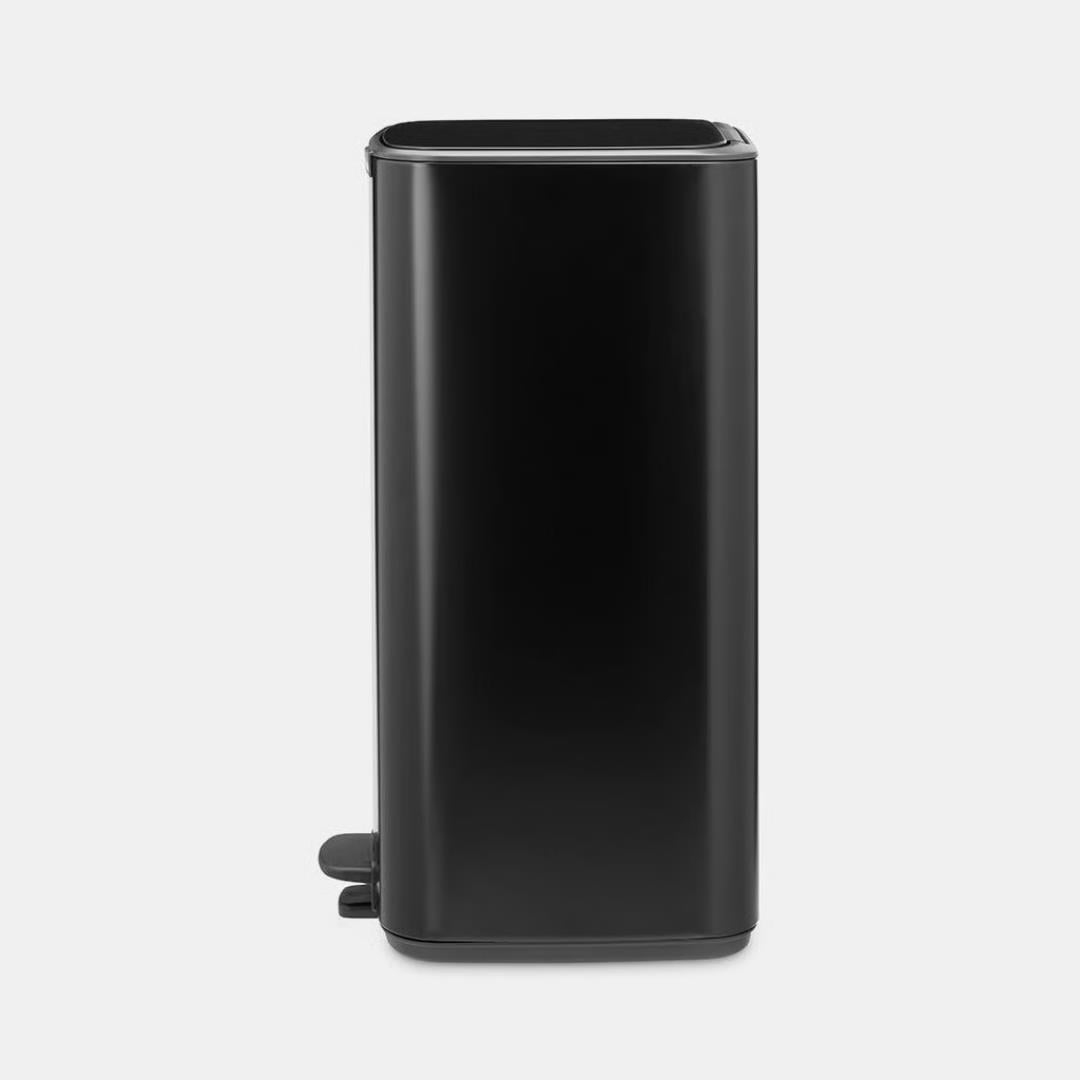 Bo Matt Black Pedallı Çöp Kutusu 30 L 