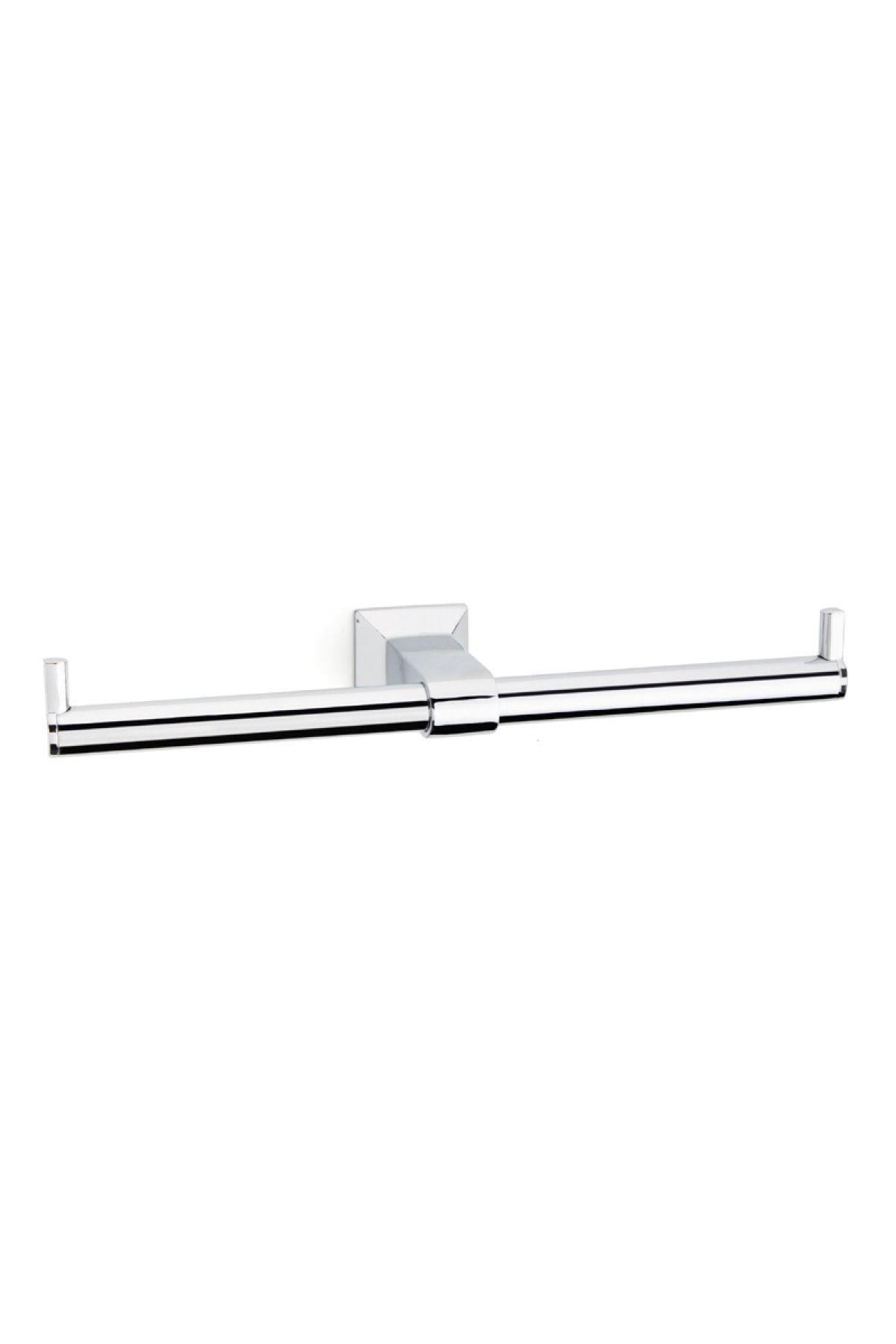 Bowlıne İkili Tuvalet Kağıtlığı Krom Renk 44X75X266 mm