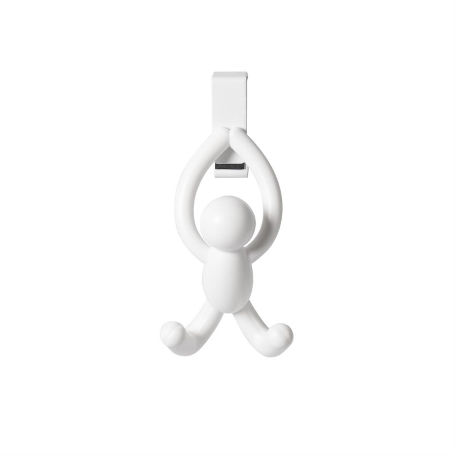 Buddy Dolap Üstü 2Li Set Kanca Beyaz Renk 13x8 cm