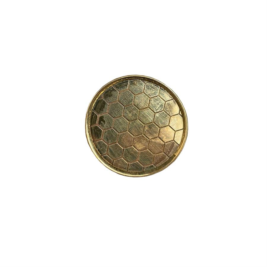 Çap 40Mm Sarı Düğme Kulp / Doğal Taş