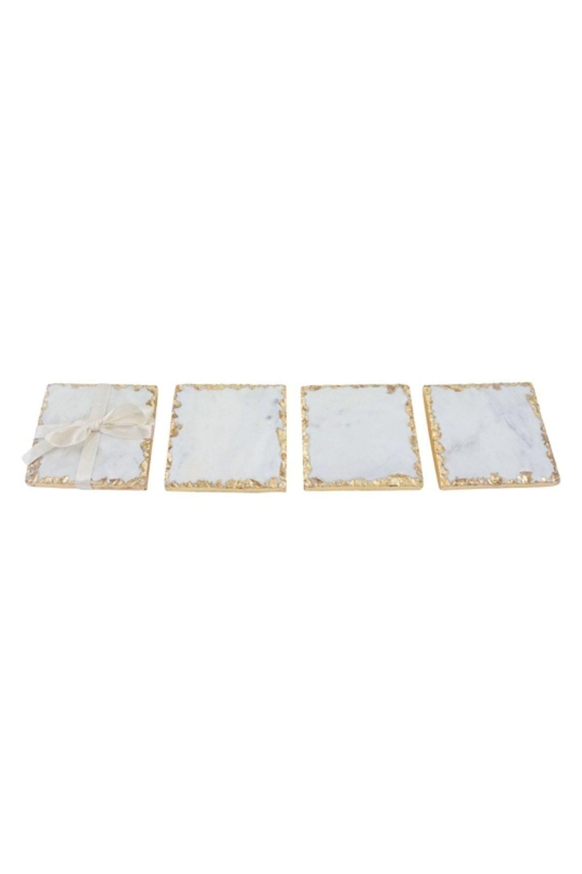 Carrara Kare Bardak Altlığı (4 Adet) - 10.5Cmx10.5Cm