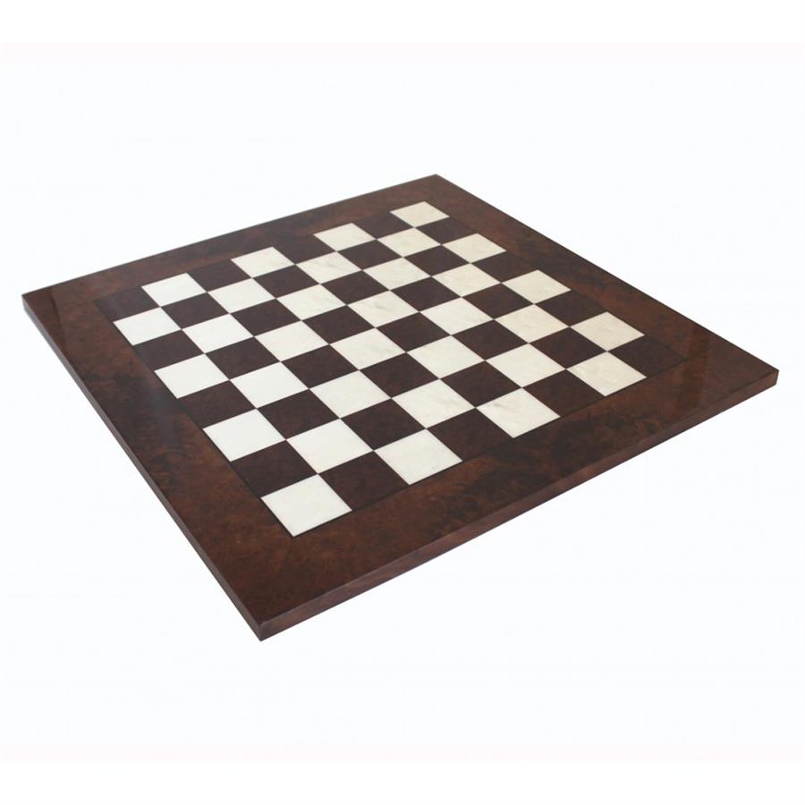 Ceviz Briar Satranç Tahtası Parlak Kaplama - 42X42X1,8 Cm - Kare: Cm 4
