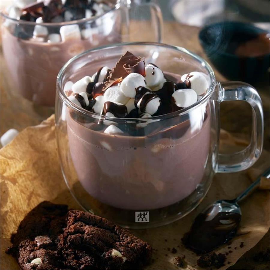 Çift Camlı/Cidarlı 450Ml Kulplu 2Li Cappucino Bardak 395001130