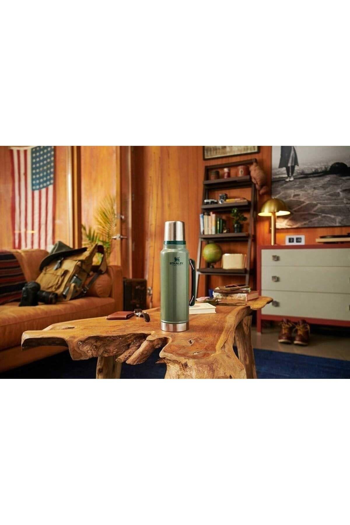 Stanley Klasik Vakumlu Paslanmaz Çelik Termos 1 LT - Yeşil