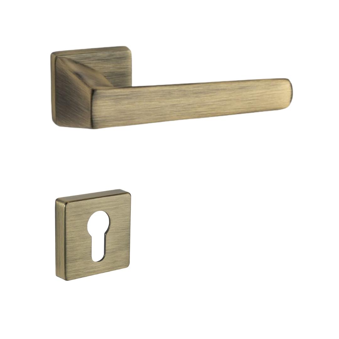 Concordıa Rozetli Kapı Kolu Takımı Antik Renk