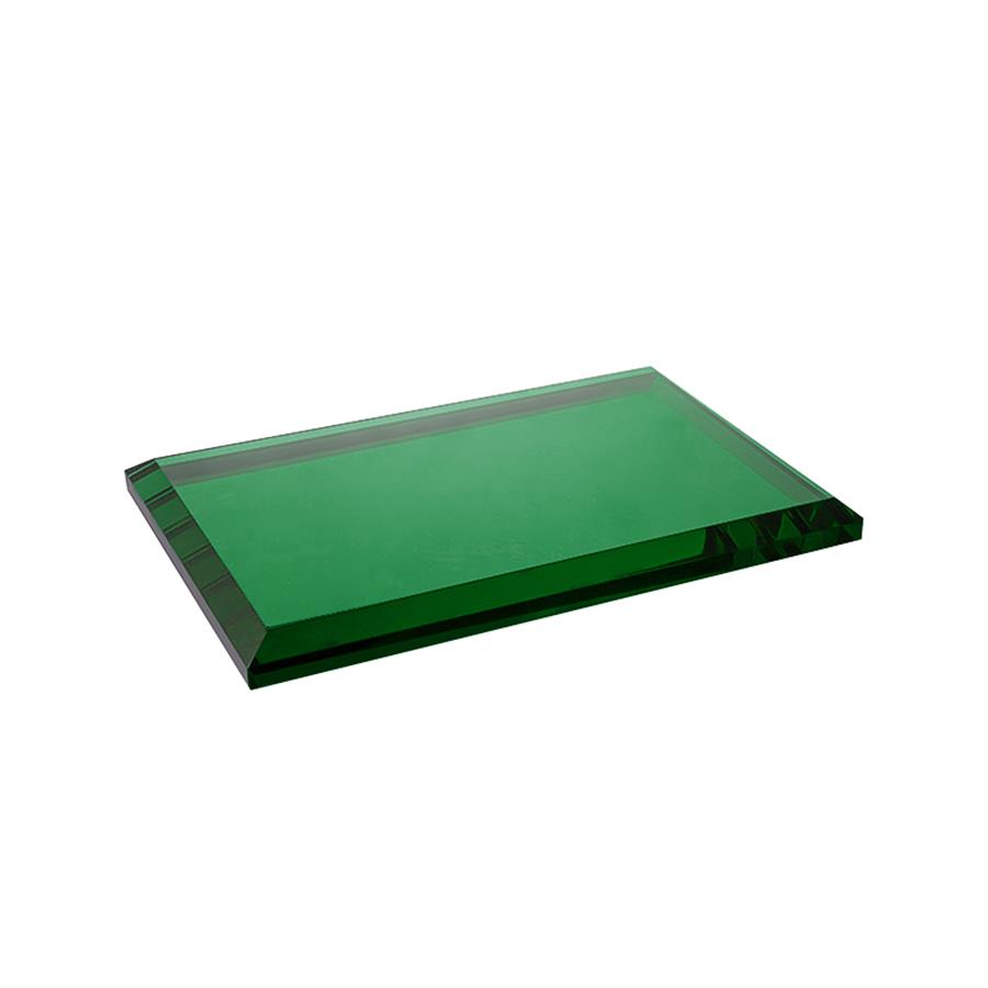 Cyrstal Bath Accessory Tray Green 