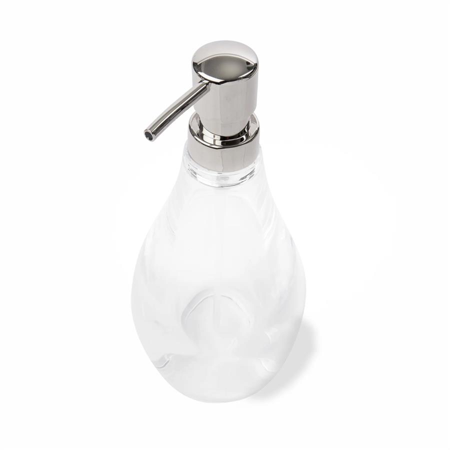 Damla Sıvı Sabunluk 280 ml Krom Renk Pompalı