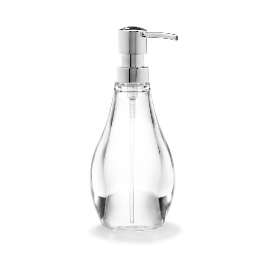 Damla Sıvı Sabunluk 280 ml Krom Renk Pompalı