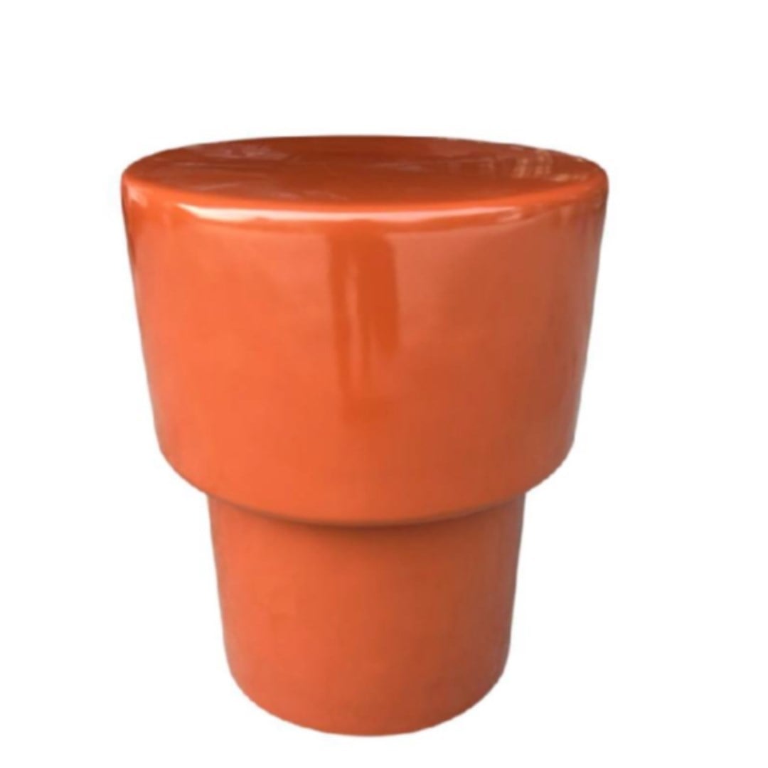 Dekoratif Lounge Yan Sehpa Terracotta D40 x H46 cm