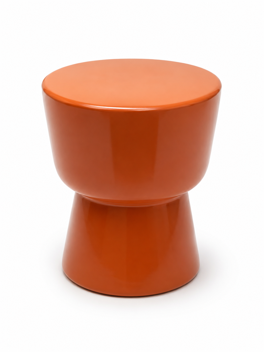 Dekoratif Lounge Yan Sehpa Terracotta Çap 36 cm