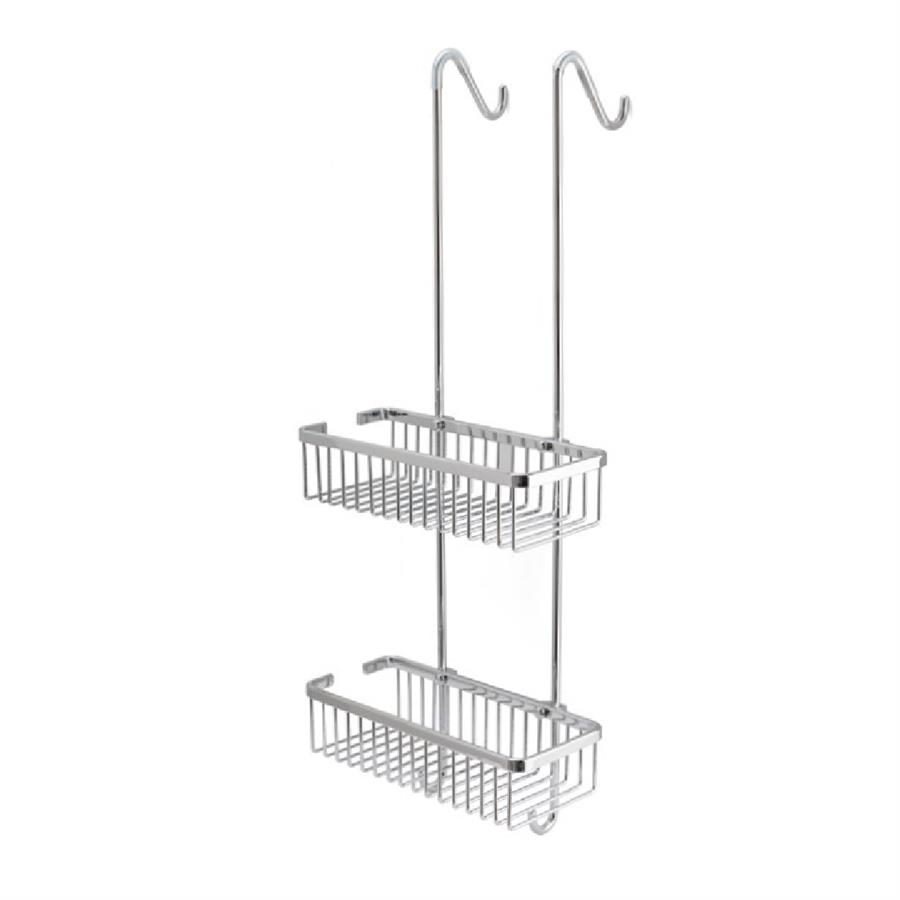 Diktörtgen 2'Li Askılı Duş Rafı Krom Renk 702X214X282 Mm
