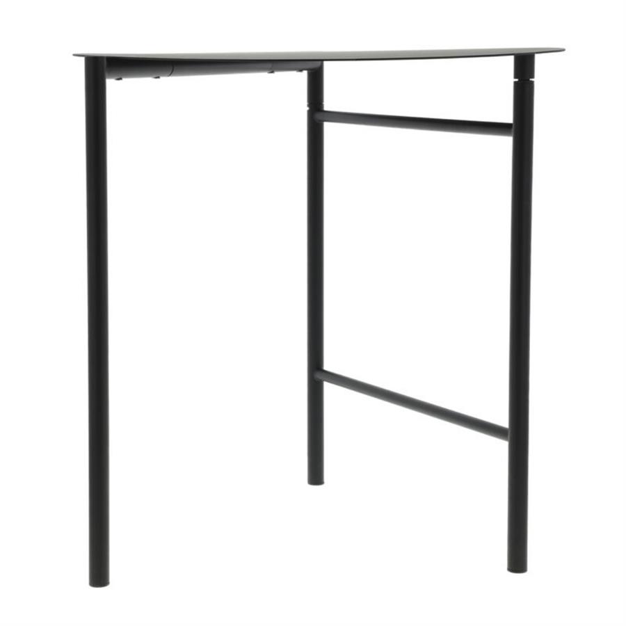 Disk Masası Siyah Çelik 72 cm - Çap 70 cm