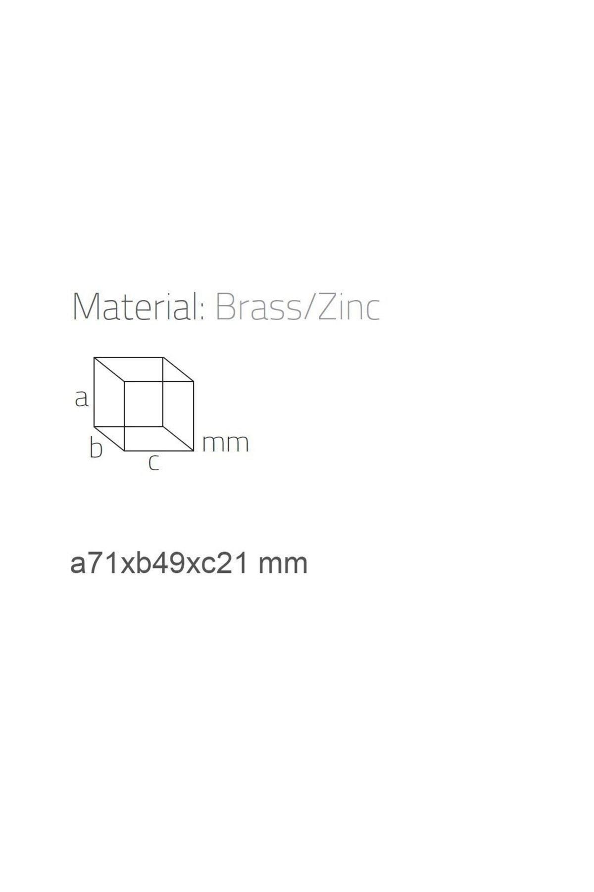 Dorado Duvara Monte Tekli Askılık Rose 71x50x21 mm