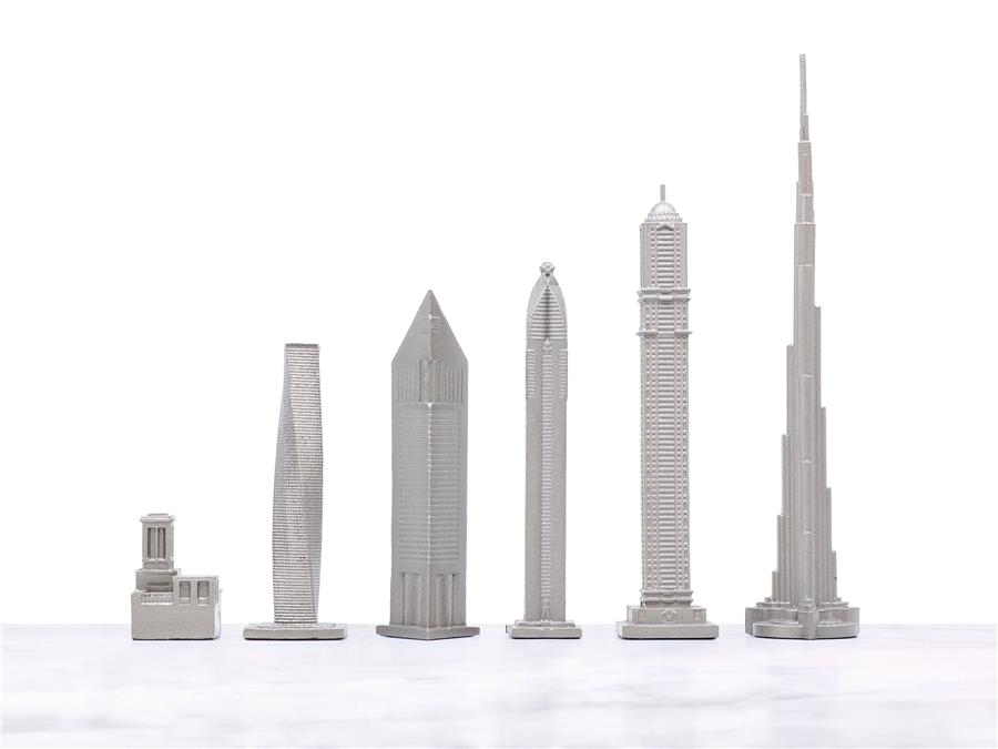 Dubaı Paslanmaz Çelik Satranç Takımı