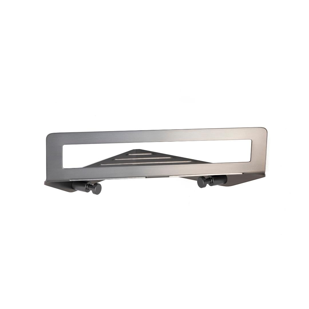 Duvara Monte Banyo Duş Raf Sistemi Füme 21 cm