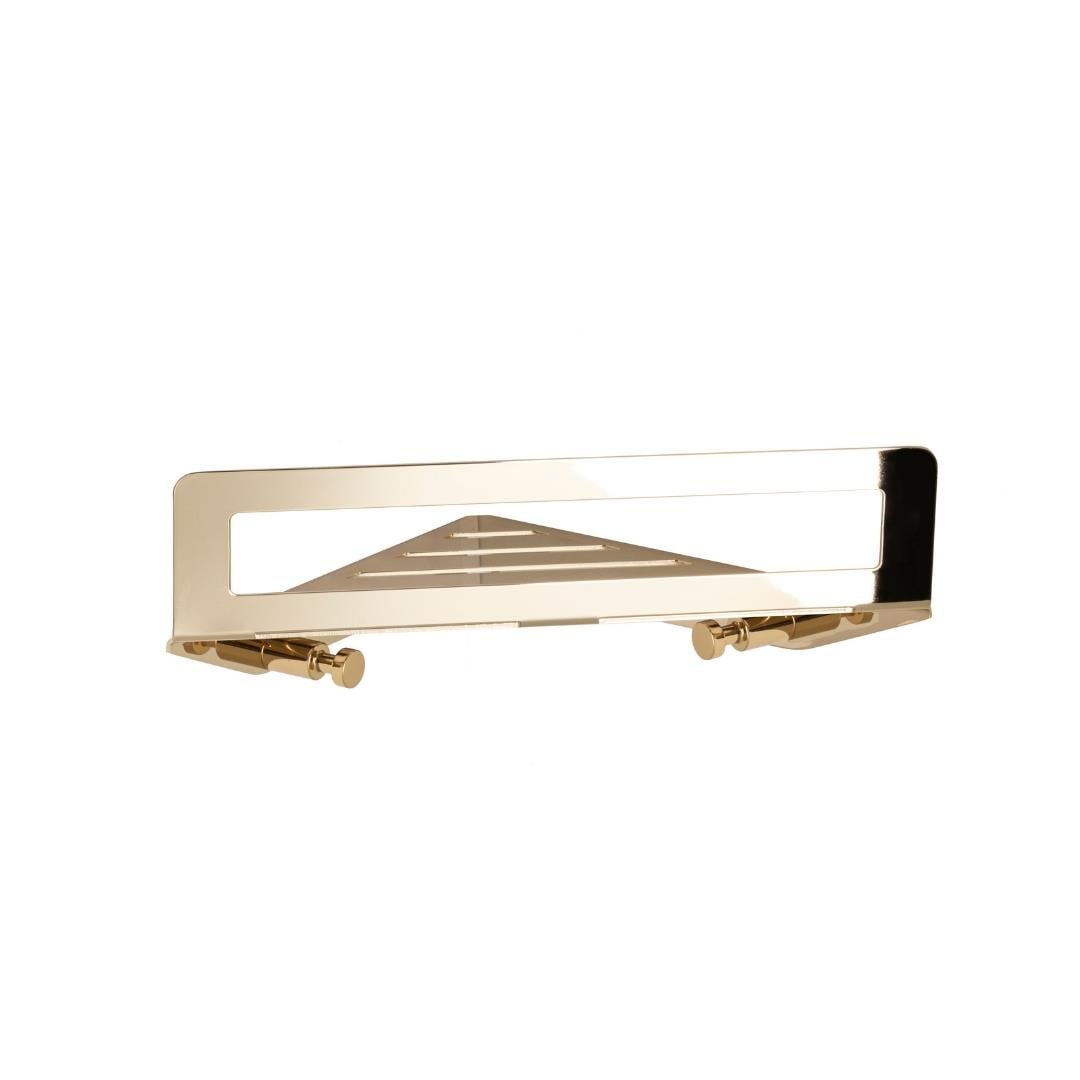 Duvara Monte Banyo Duş Raf Sistemi Gold 21 cm