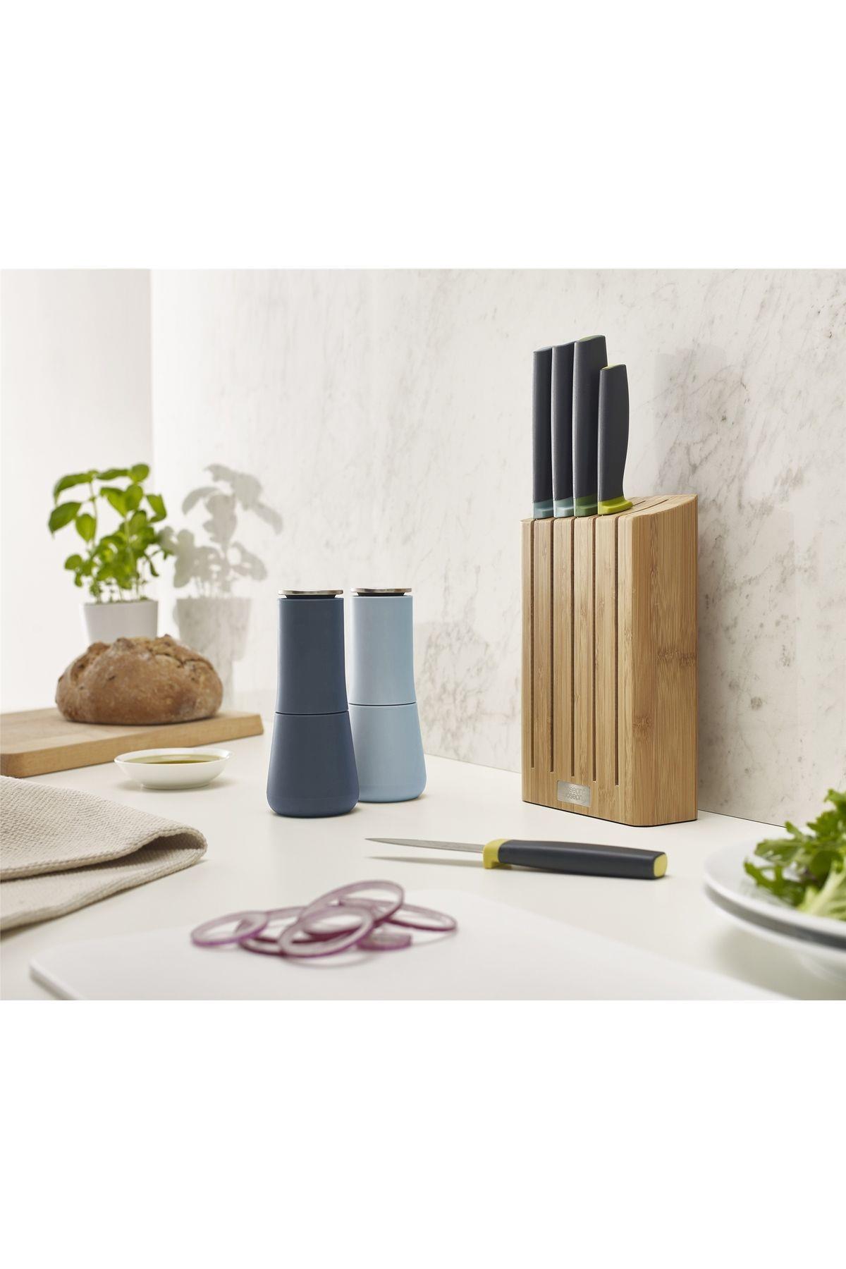 Elevate 5´Li Bıçak Bambu Blok Set