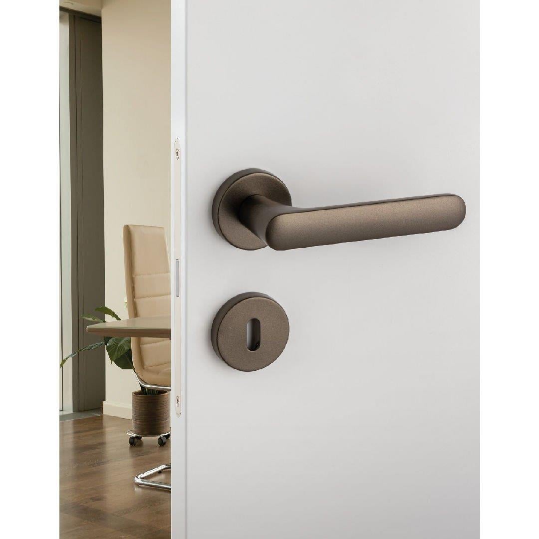 Ellıpse Rozetli Kapı Kolu Takımı Siyah Renk