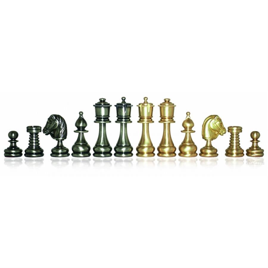 Farsça Pirinç Satranç Taşları, Elle Tornalanmış - Re: Ht. 7,4 Cm - Çap. Cm 2,4