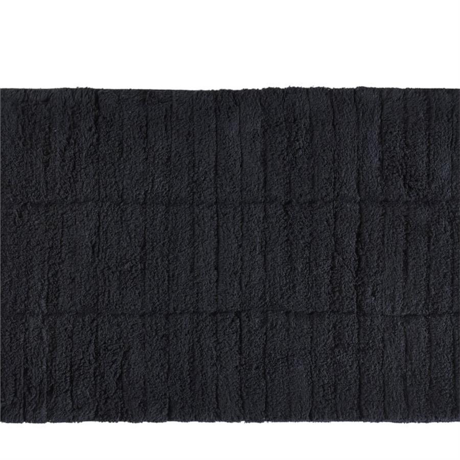 Fayans Banyo Paspası Siyah %100 Pamuk 50x80 cm