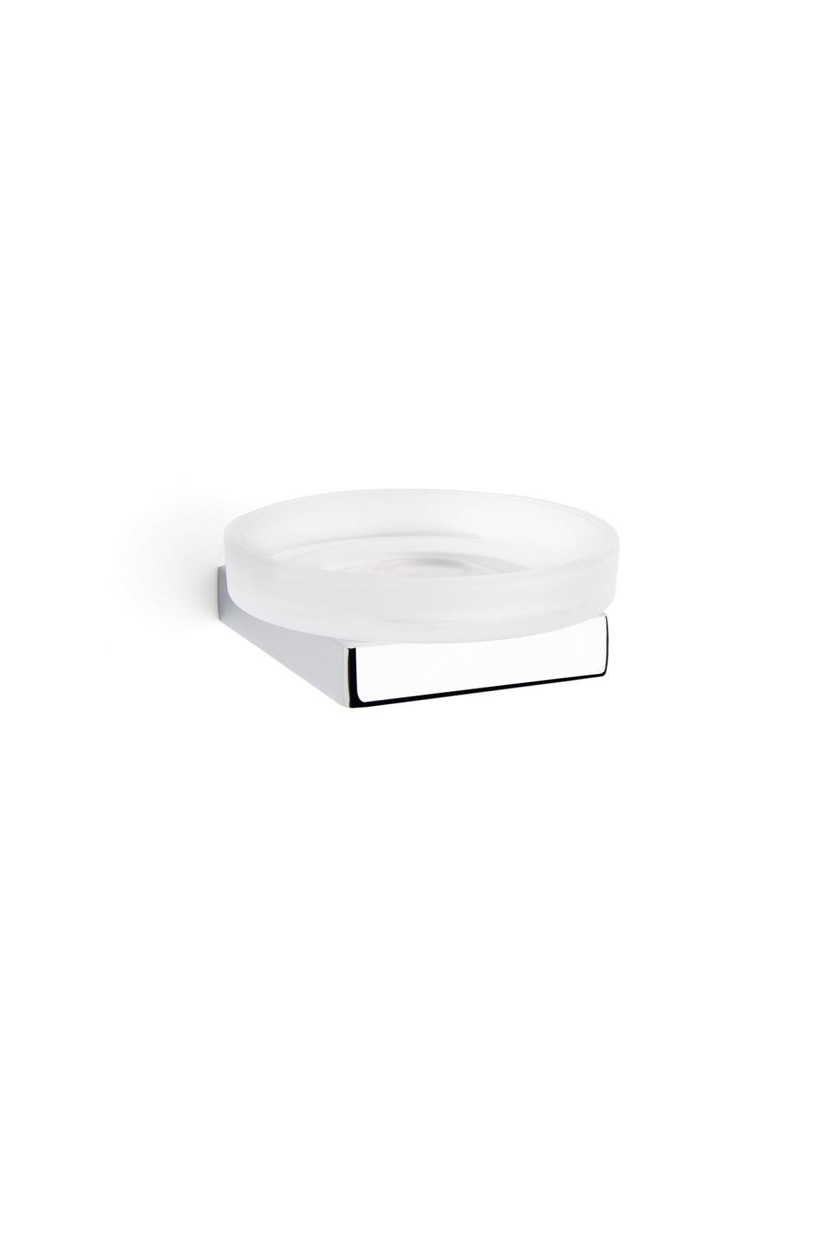 Flat Duvara Monte Katı Sabunluk Krom Renk 37X109X107 mm
