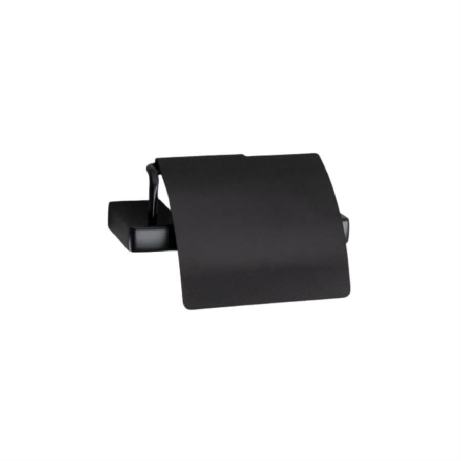 Flat Kapaklı Tuvalet Kağıtlığı Siyah Renk 90X95X151 Mm
